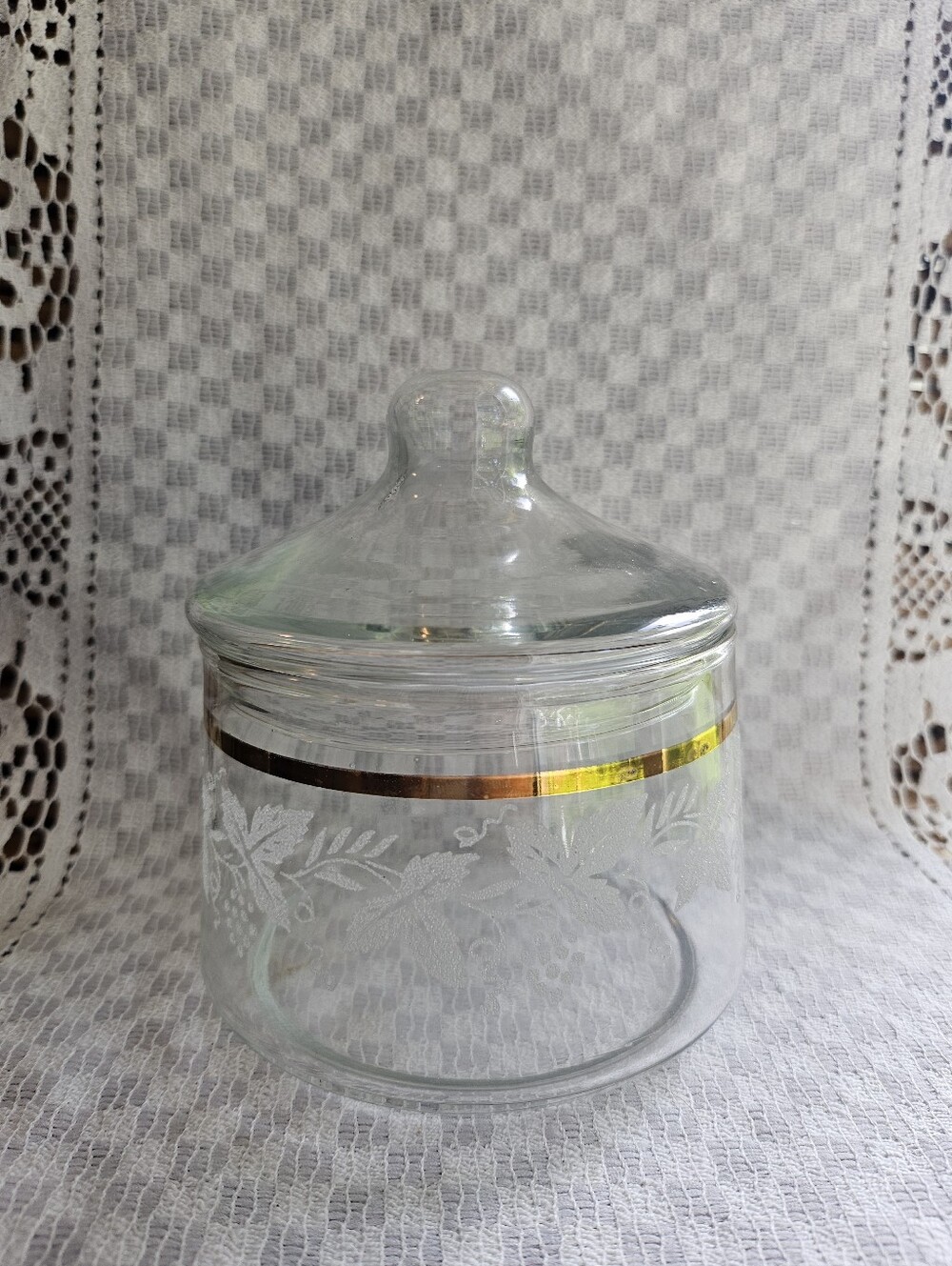Bartlett Collins GrapeVine Lidded Jar - Picture 2 of 7